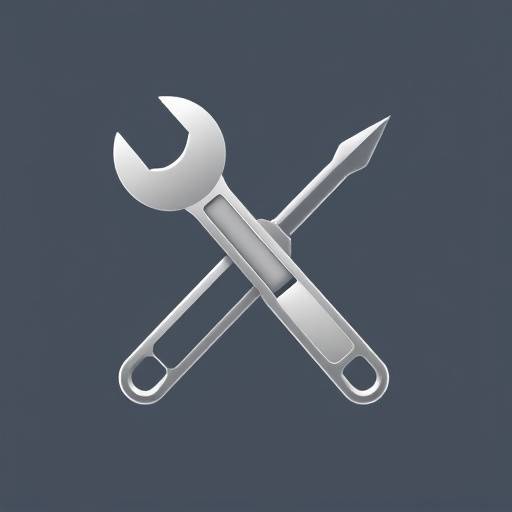 Icono de llave inglesa y destornillador